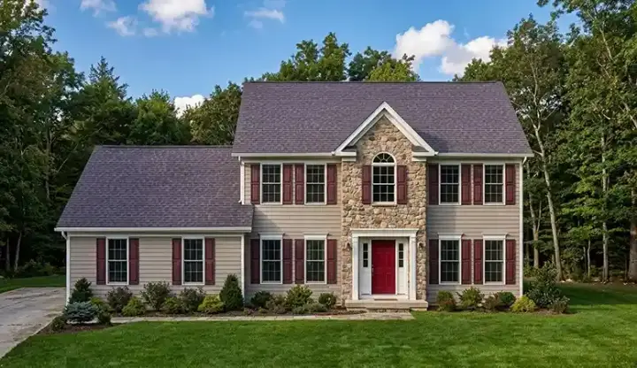 Traditional house plans 45-120 - front exterior, 2,545 sq ft, 4 bed, 2 bath house plans | Monster House Plans