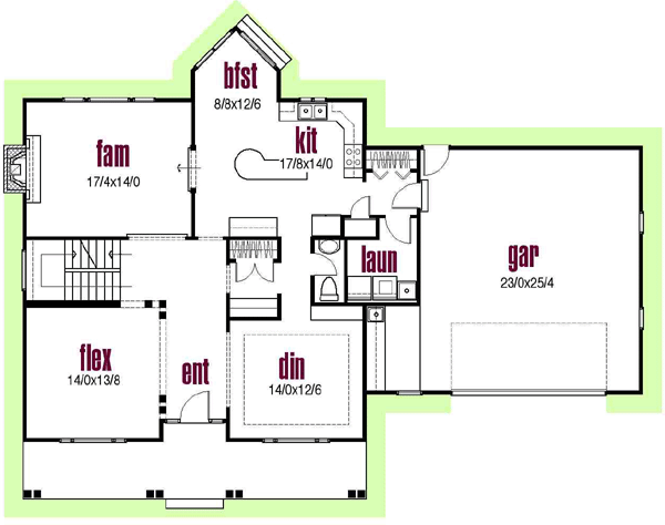 Main Floor Plan: 45-123