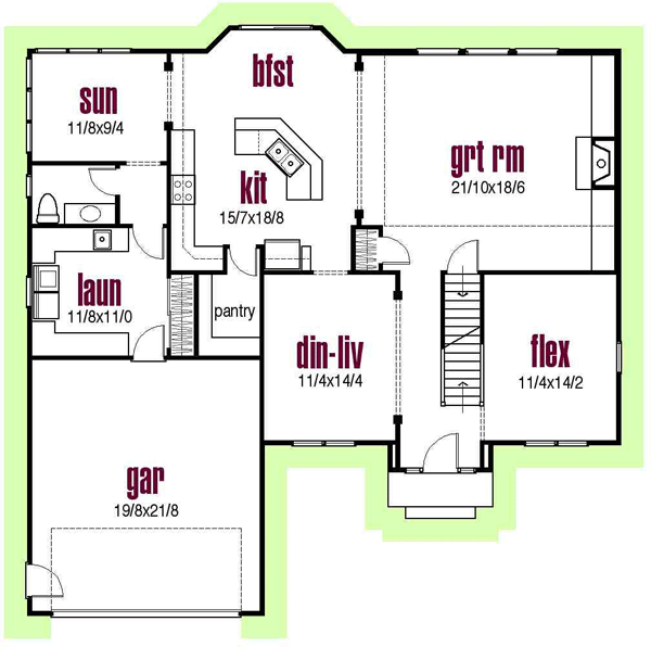 Main Floor Plan: 45-124