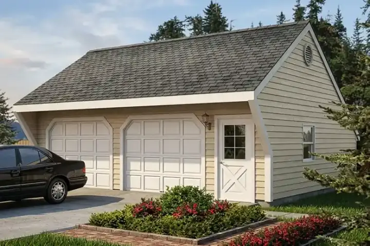 Country house plans 46-111 - front exterior, 576 sq ft, 0 bed, 0 bath house plans | Monster House Plans