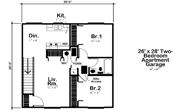 Upper/Second Floor Plan: 46-112