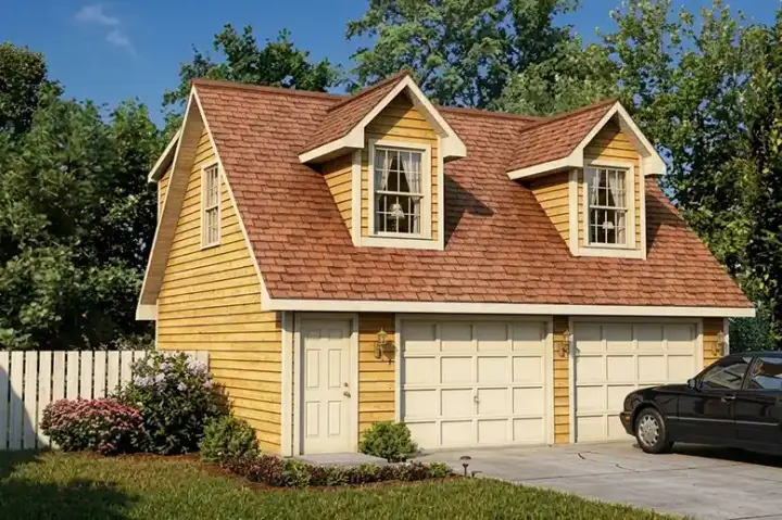 Country house plans 46-113 - front exterior, 544 sq ft, 1 bed, 1 bath house plans | Monster House Plans