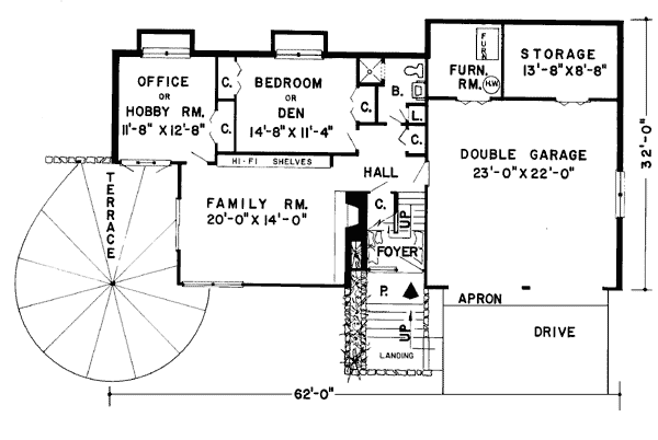 Lower Floor Plan: 46-119