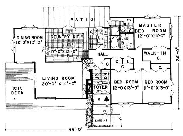 Main Floor Plan: 46-119