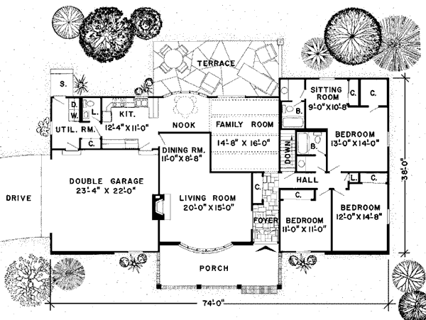 Main Floor Plan: 46-121