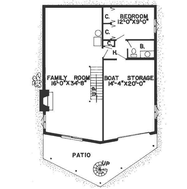 Lower Floor Plan: 46-122