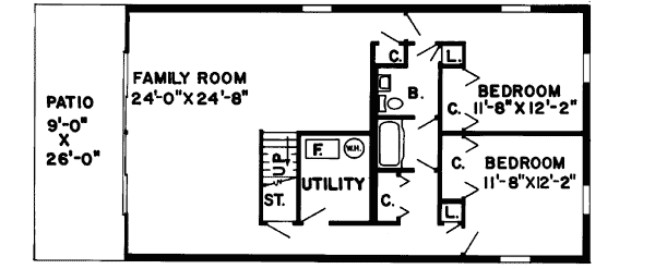 Lower Floor Plan: 46-125