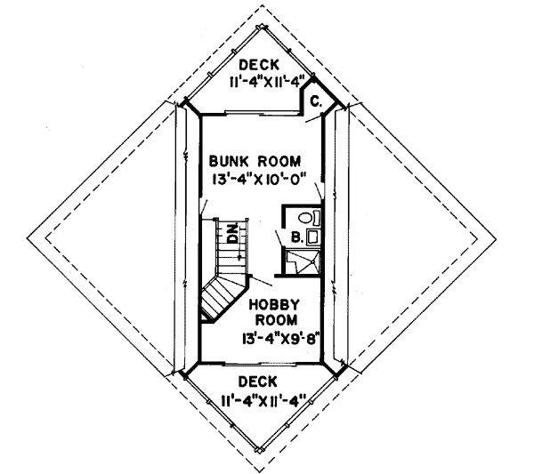Upper/Second Floor Plan: 46-126
