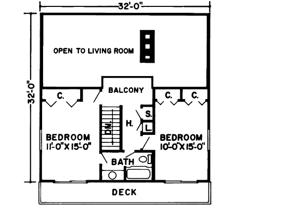 Upper/Second Floor Plan: 46-130