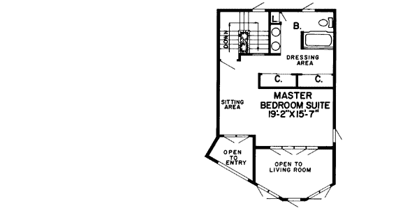 Upper/Second Floor Plan: 46-135