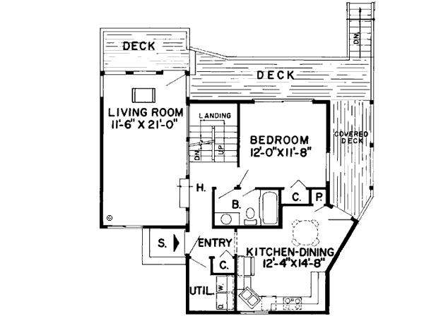 Main Floor Plan: 46-136