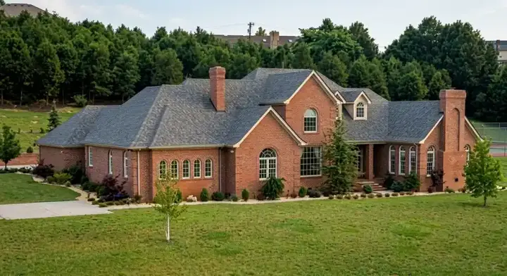 European house plans 46-137 - front exterior, 4,144 sq ft, 4 bed, 5 bath house plans | Monster House Plans