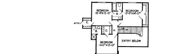 Upper/Second Floor Plan: 46-137