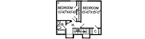 Upper/Second Floor Plan: 46-138