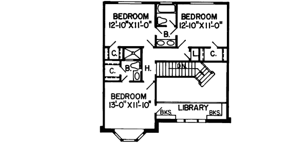 Upper/Second Floor Plan: 46-139