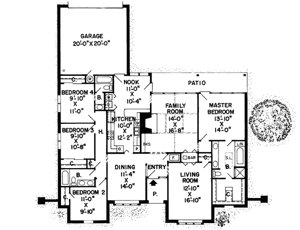 Main Floor Plan: 46-146