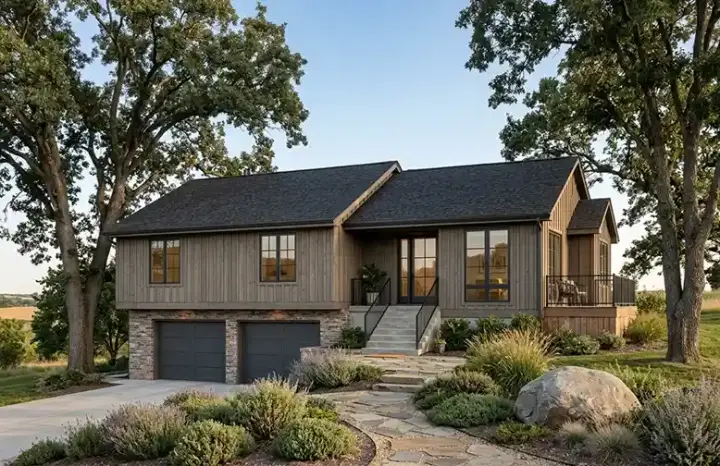 Traditional house plans 46-153 - front exterior, 1,152 sq ft, 3 bed, 2 bath house plans | Monster House Plans