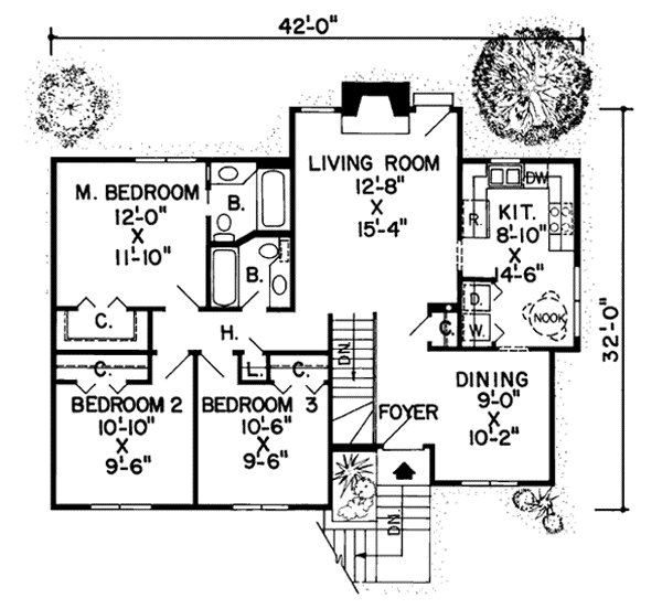 Main Floor Plan: 46-153