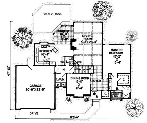 Main Floor Plan: 46-154