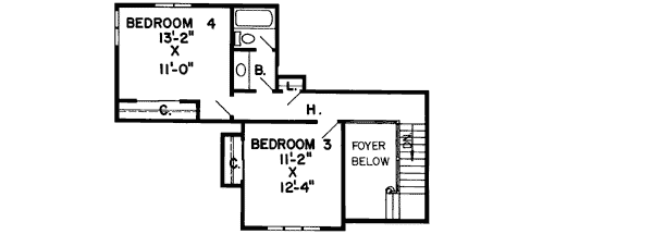 Upper/Second Floor Plan: 46-155