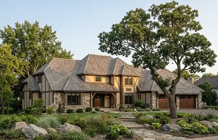 Traditional house plans 46-158 - front exterior, 3,271 sq ft, 4 bed, 3 bath house plans | Monster House Plans