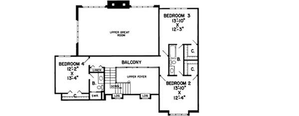 Upper/Second Floor Plan: 46-159