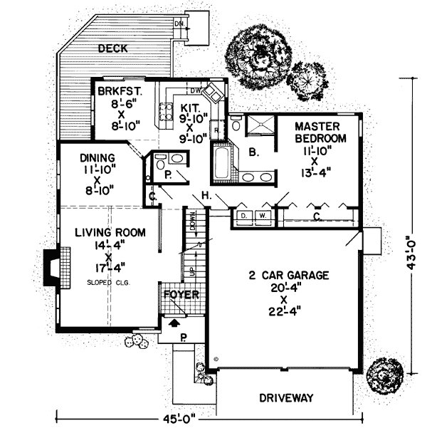 Main Floor Plan: 46-160