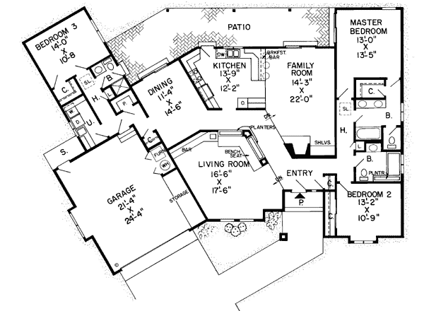 Main Floor Plan: 46-163