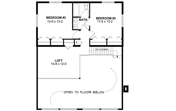 Upper/Second Floor Plan:46-165