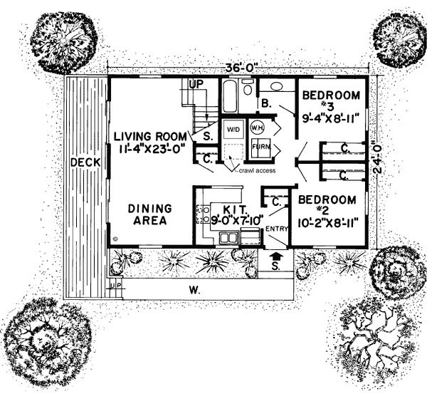 Main Floor Plan: 46-166