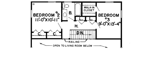 Upper/Second Floor Plan:46-167