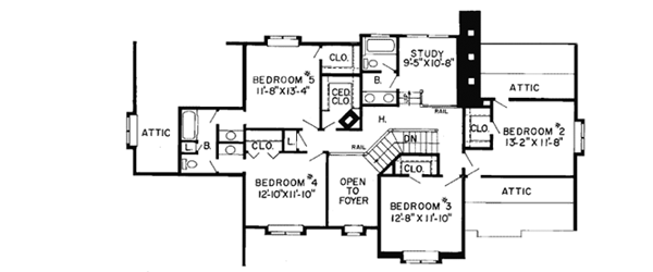 Upper/Second Floor Plan: 46-171