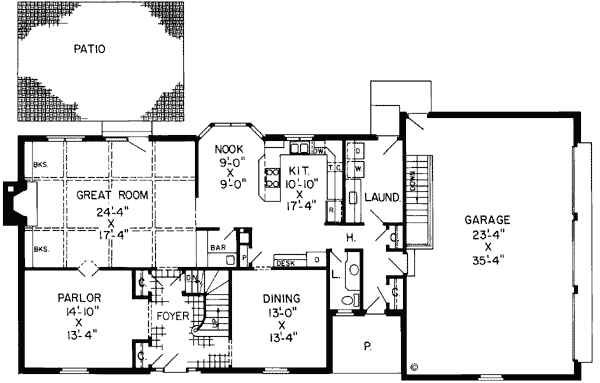 Main Floor Plan: 46-172