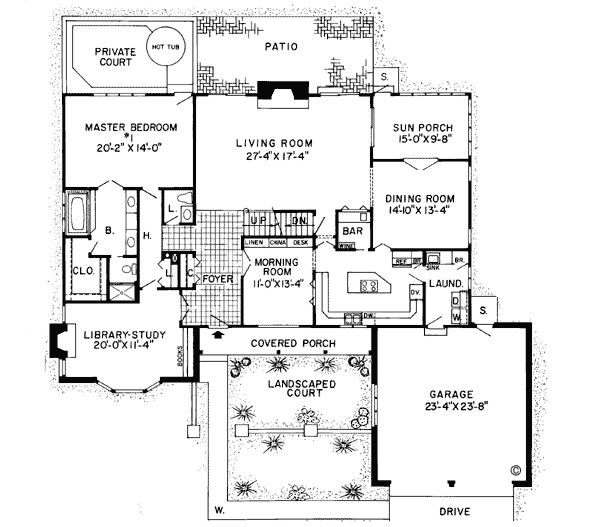 Main Floor Plan: 46-173