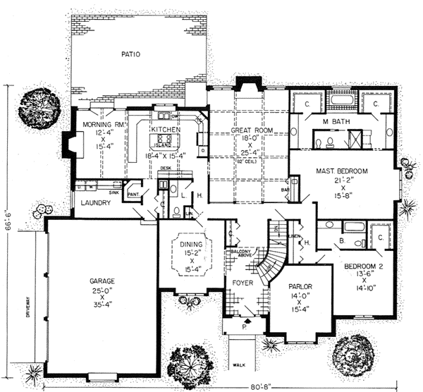 Main Floor Plan: 46-175