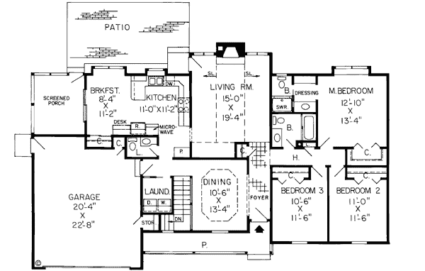 Main Floor Plan: 46-177