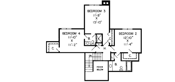Upper/Second Floor Plan: 46-179