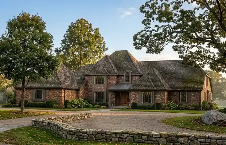 Traditional house plans 46-181 - front exterior, 4,248 sq ft, 4 bed, 4 bath house plans | Monster House Plans