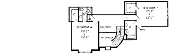 Upper/Second Floor Plan: 46-181
