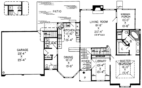 Main Floor Plan: 46-182
