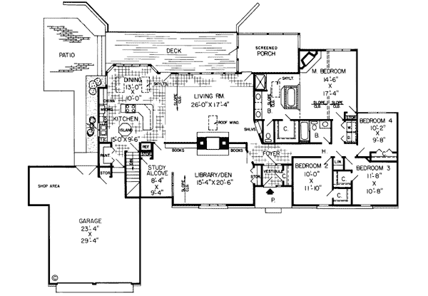 Main Floor Plan: 46-185