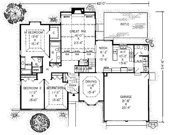 Main Floor Plan: 46-186