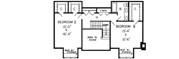 Upper/Second Floor Plan: 46-187