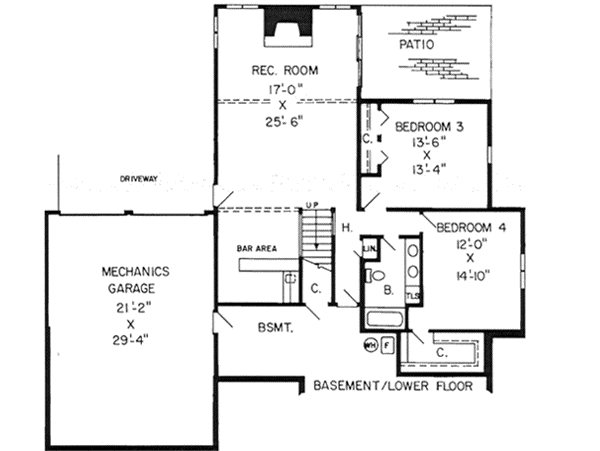 Lower Floor Plan: 46-189