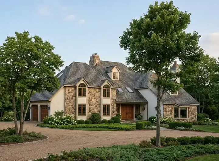 Traditional house plans 46-190 - front exterior, 3,590 sq ft, 3 bed, 2 bath house plans | Monster House Plans
