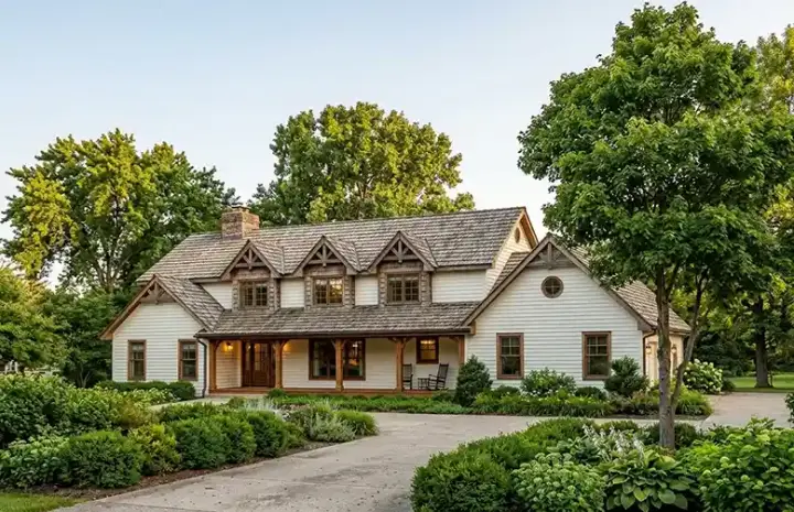Country house plans 46-192 - front exterior, 2,791 sq ft, 4 bed, 2 bath house plans | Monster House Plans