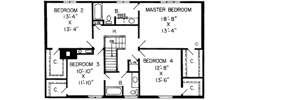 Upper/Second Floor Plan: 46-192