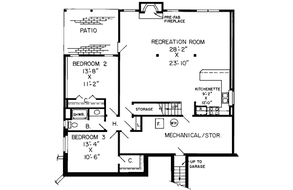 Lower Floor Plan: 46-194