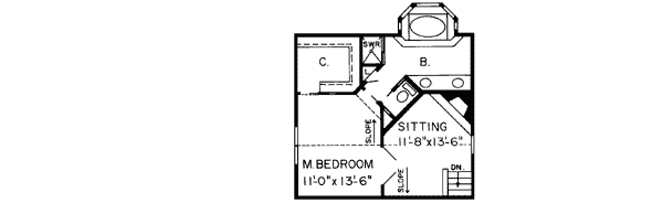 Upper/Second Floor Plan: 46-197