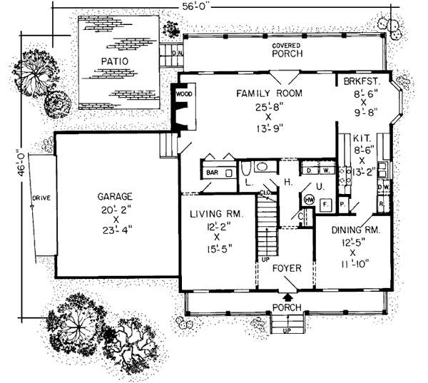 Main Floor Plan: 46-203
